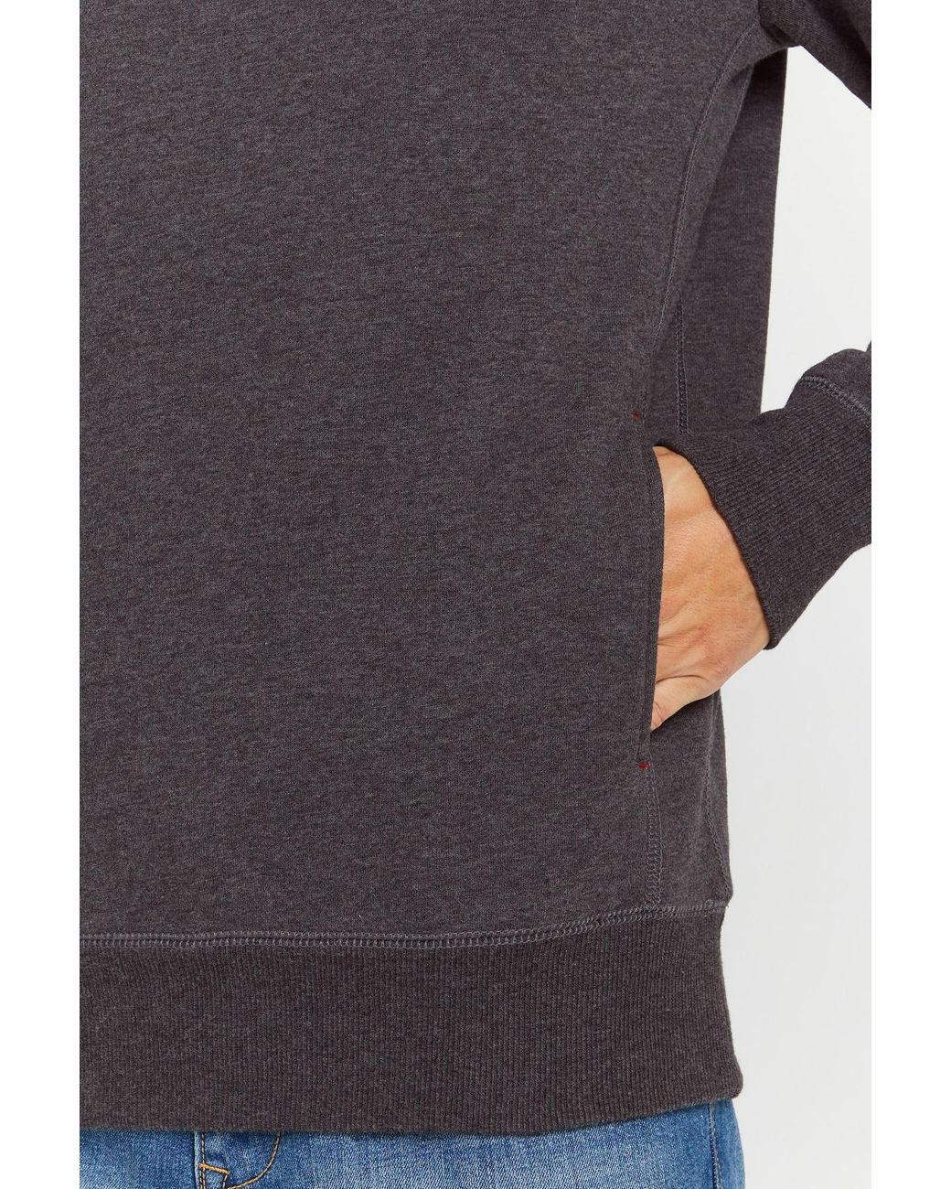 Solid Sweatshirt in Blue für Herren
