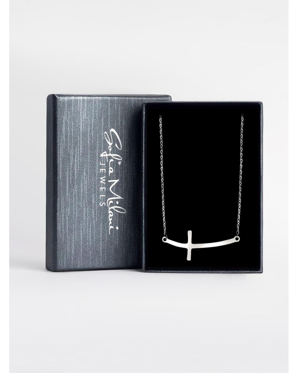 Sofia Milani White Kette Cross