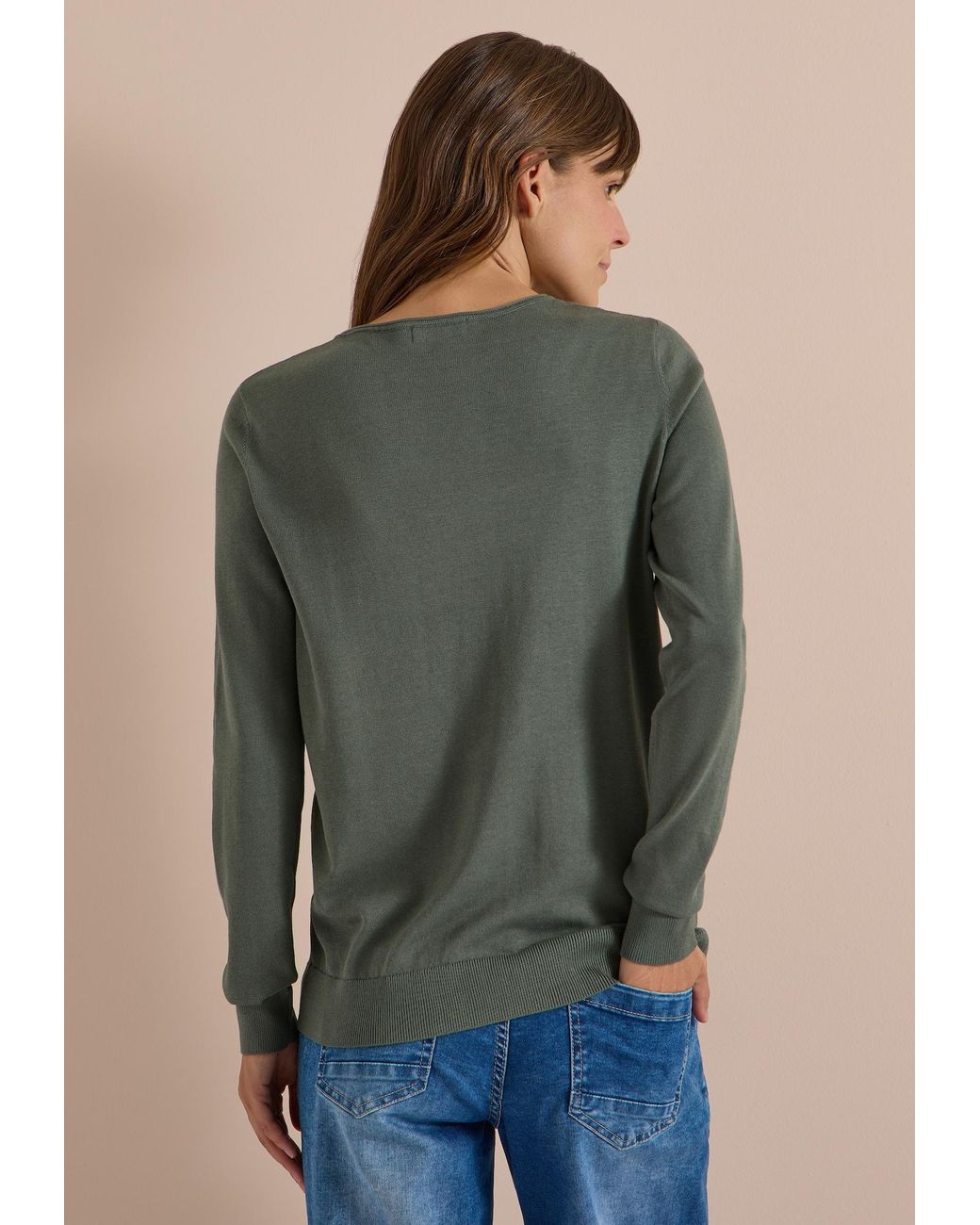 Cecil Green Basic Pullover Mit Rundhals
