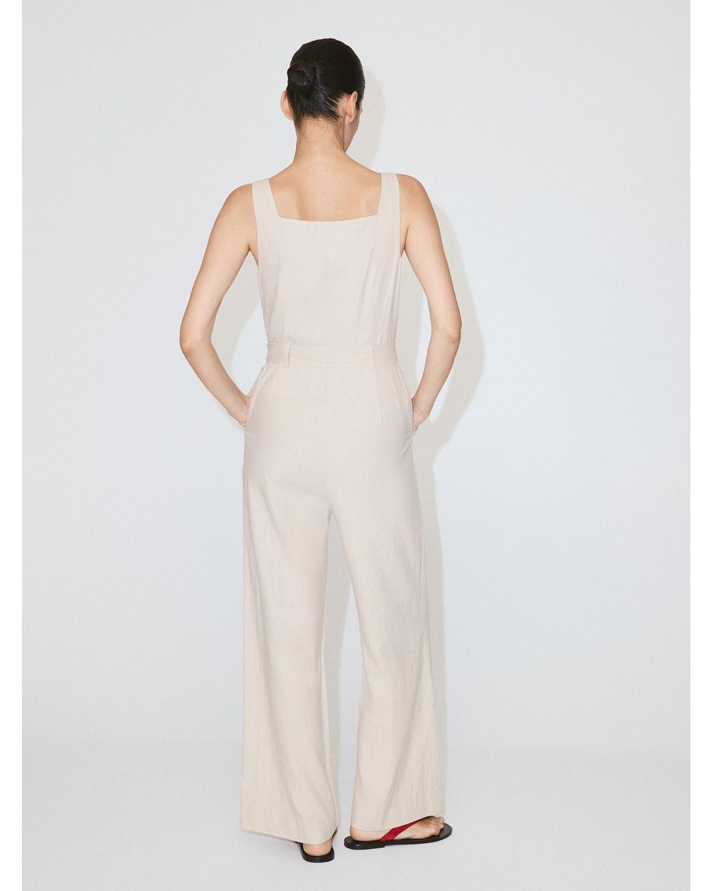 Mango White Jumpsuit