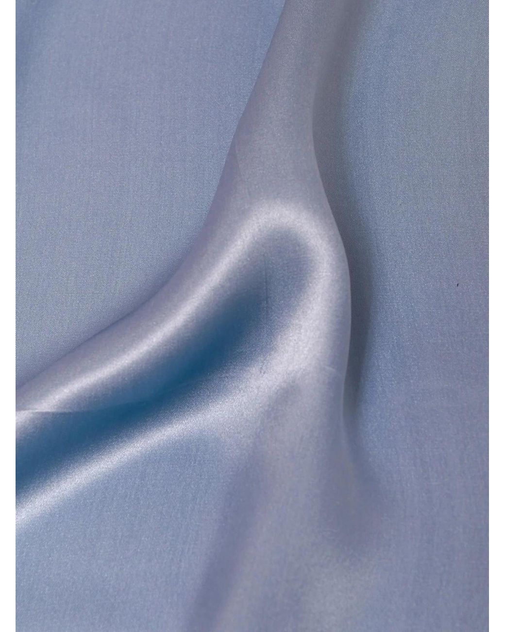 MayTree Blue Schal Seidentuch Einfarbig