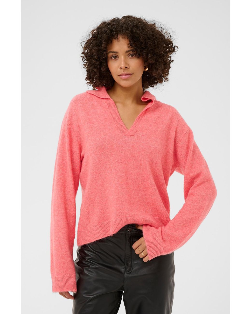Kaffe Pink Pullover Jolanda
