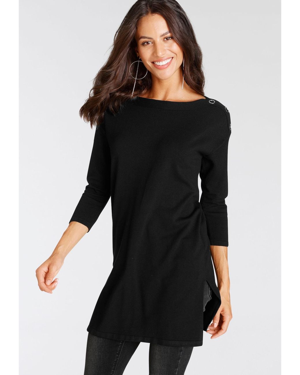 Laura Scott Black Pullover