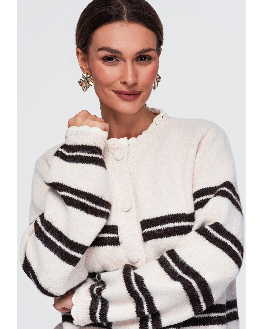 Ombre White Pullover