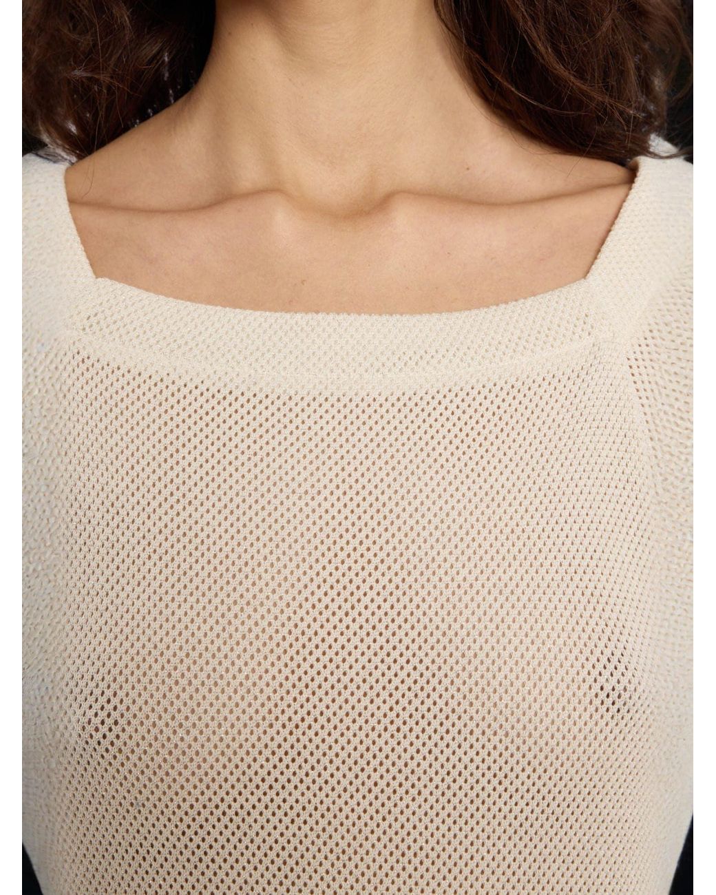 Ana Alcazar White Strickkleid Danya