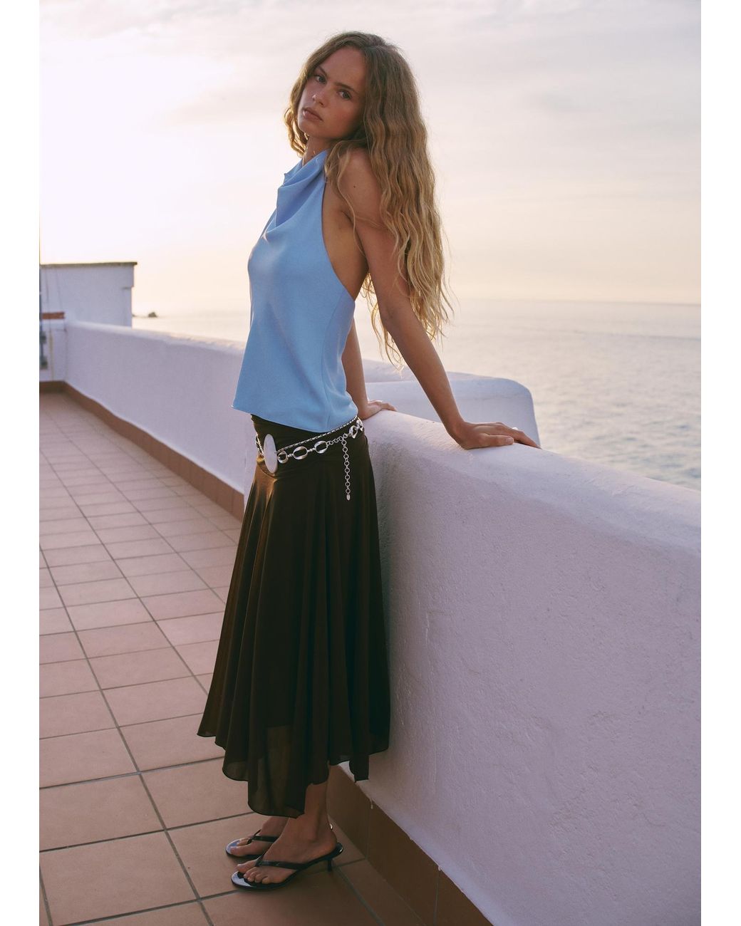 Mango Blue Top Dalias