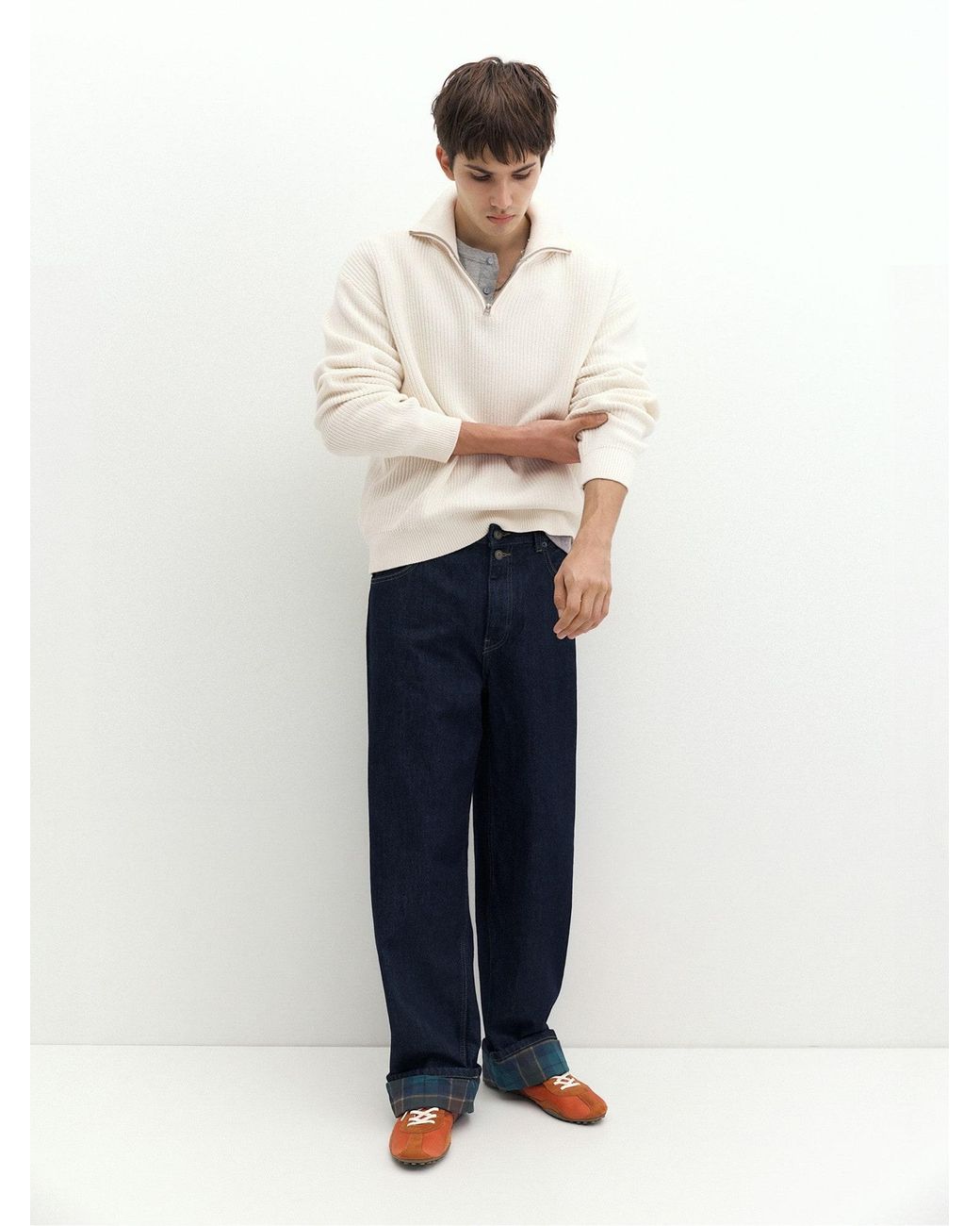 Pull&Bear Pullover in White für Herren