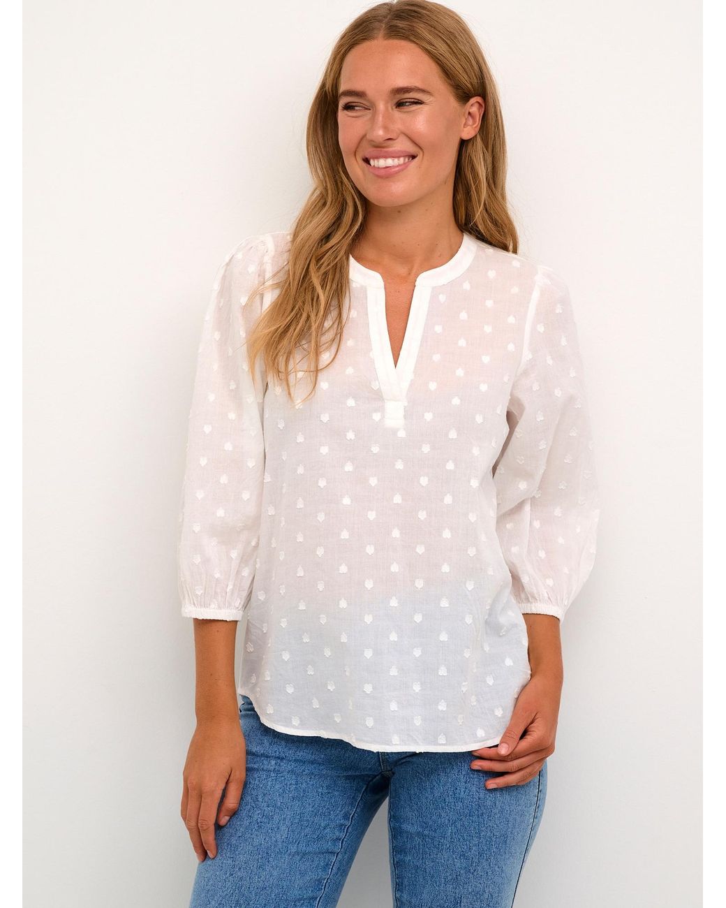 Kaffe White Bluse 'Jollia'