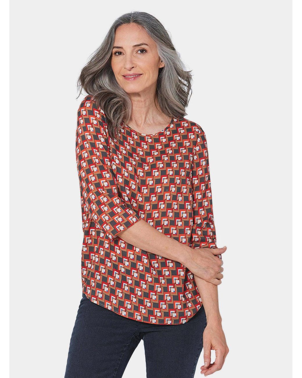 Goldner Red Bluse