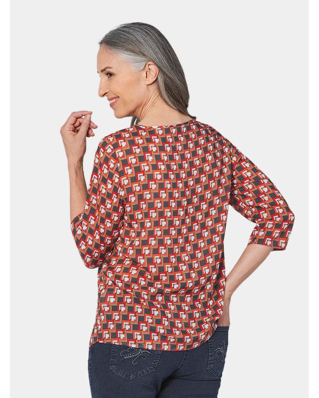 Goldner Red Bluse