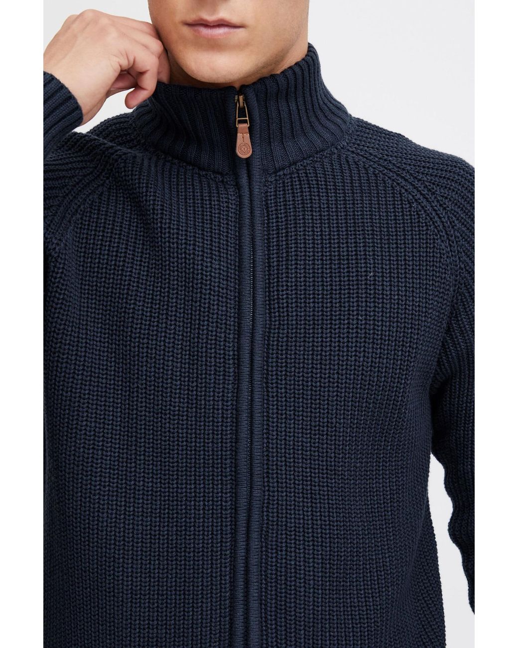 Solid Strickjacke Xenos in Blue für Herren