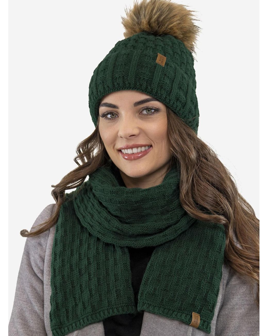 Vivience Green Mütze 7015 Set