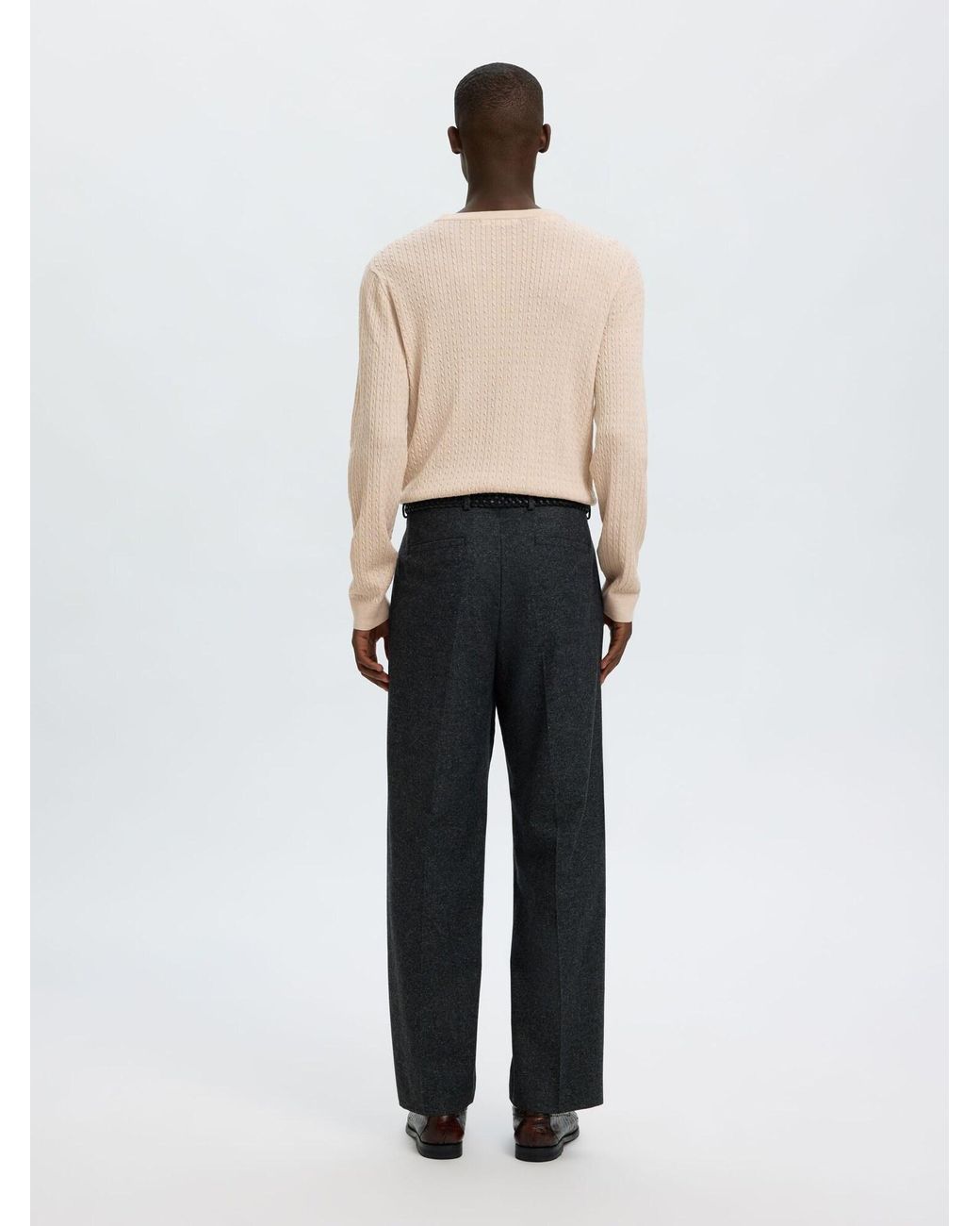 SELECTED Pullover in Natural für Herren