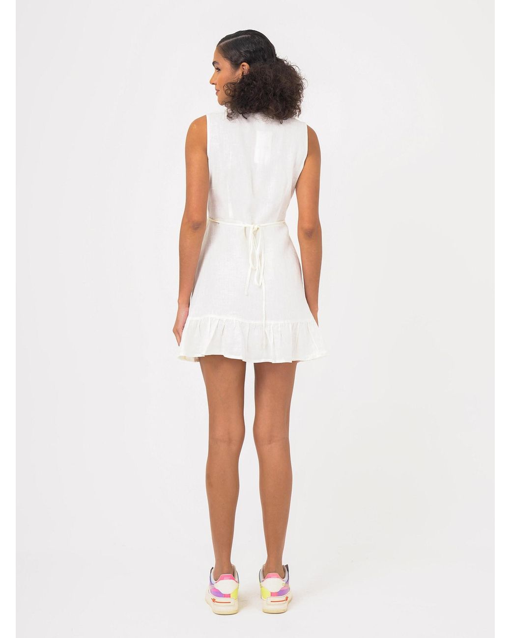 FRESHLIONS White Kleid Mailinda