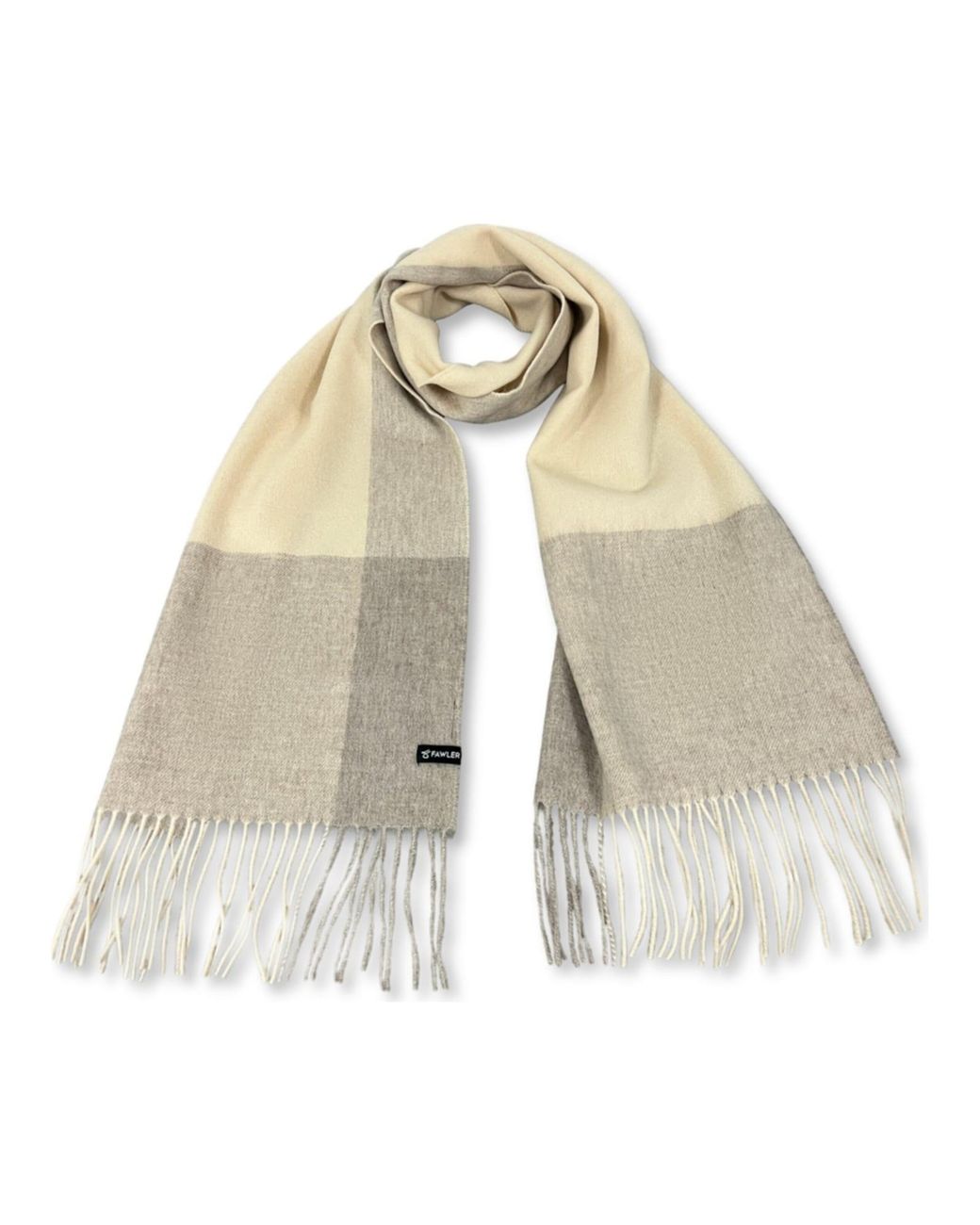 Fawler Schal Aurora in White für Herren