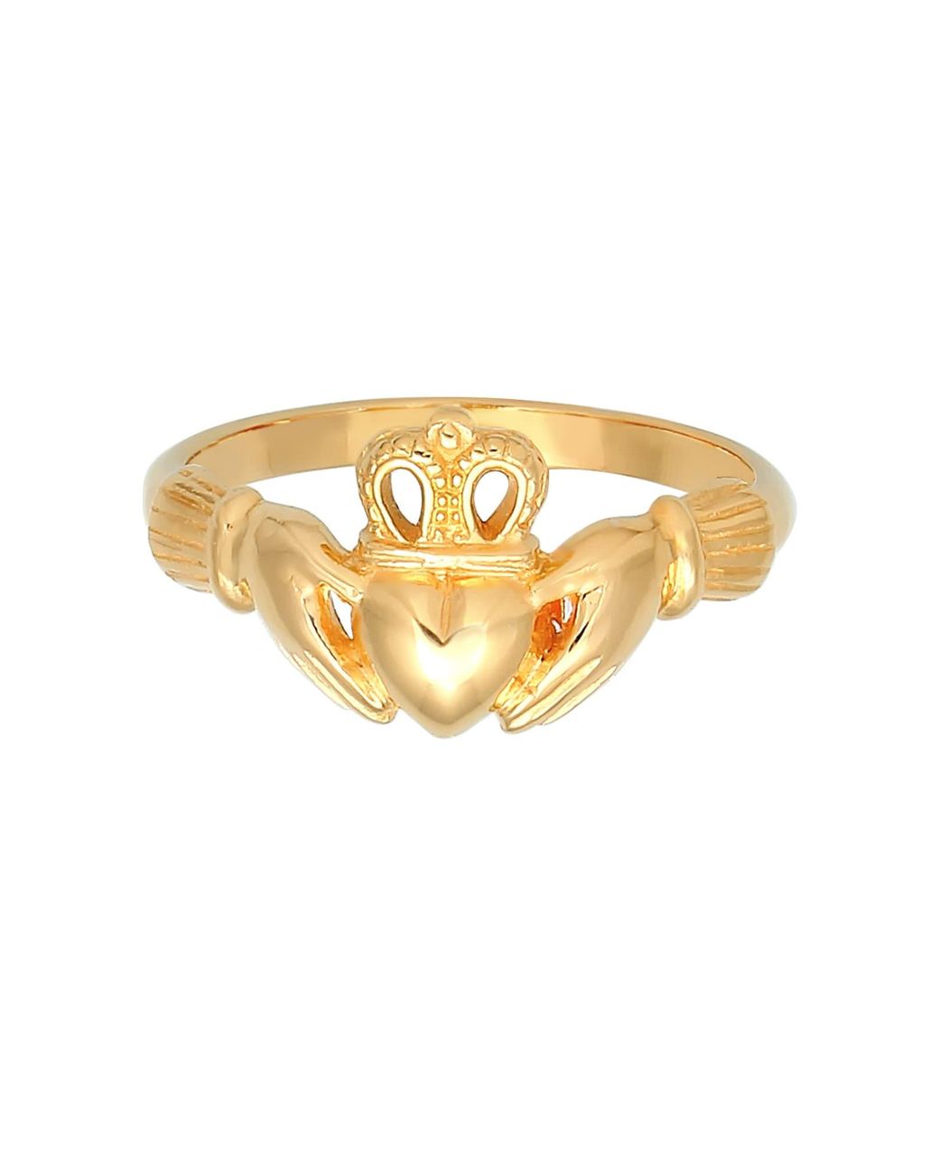 Elli Jewelry Metallic Ring Claddagh, Herz, Krone