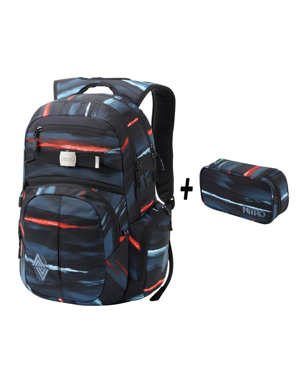 Nitro Rucksack Set Hero in Blue für Herren