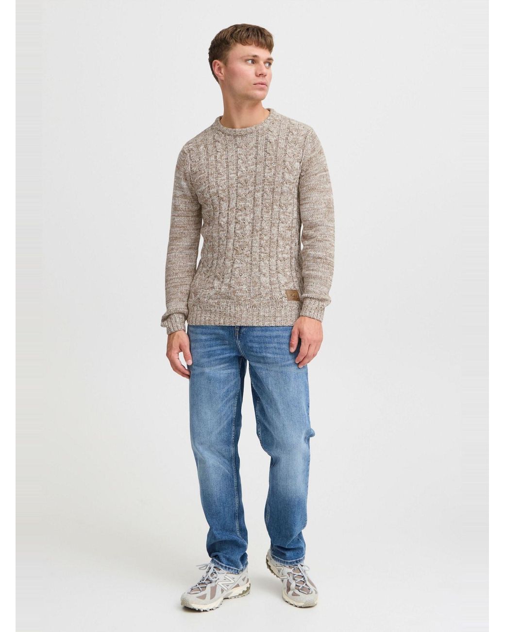 Solid Pullover Philemon in Natural für Herren