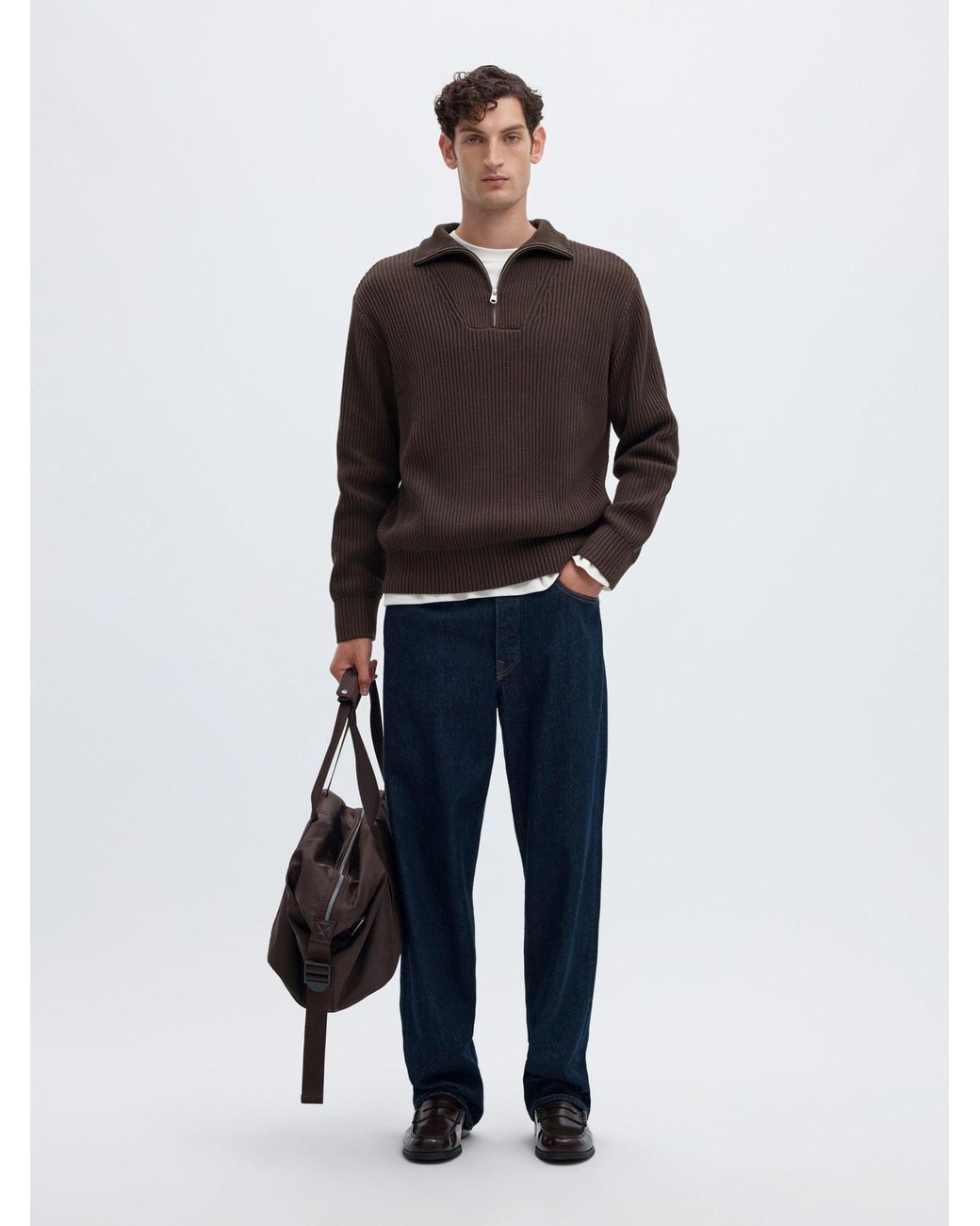 SELECTED Pullover Slhdry in Gray für Herren