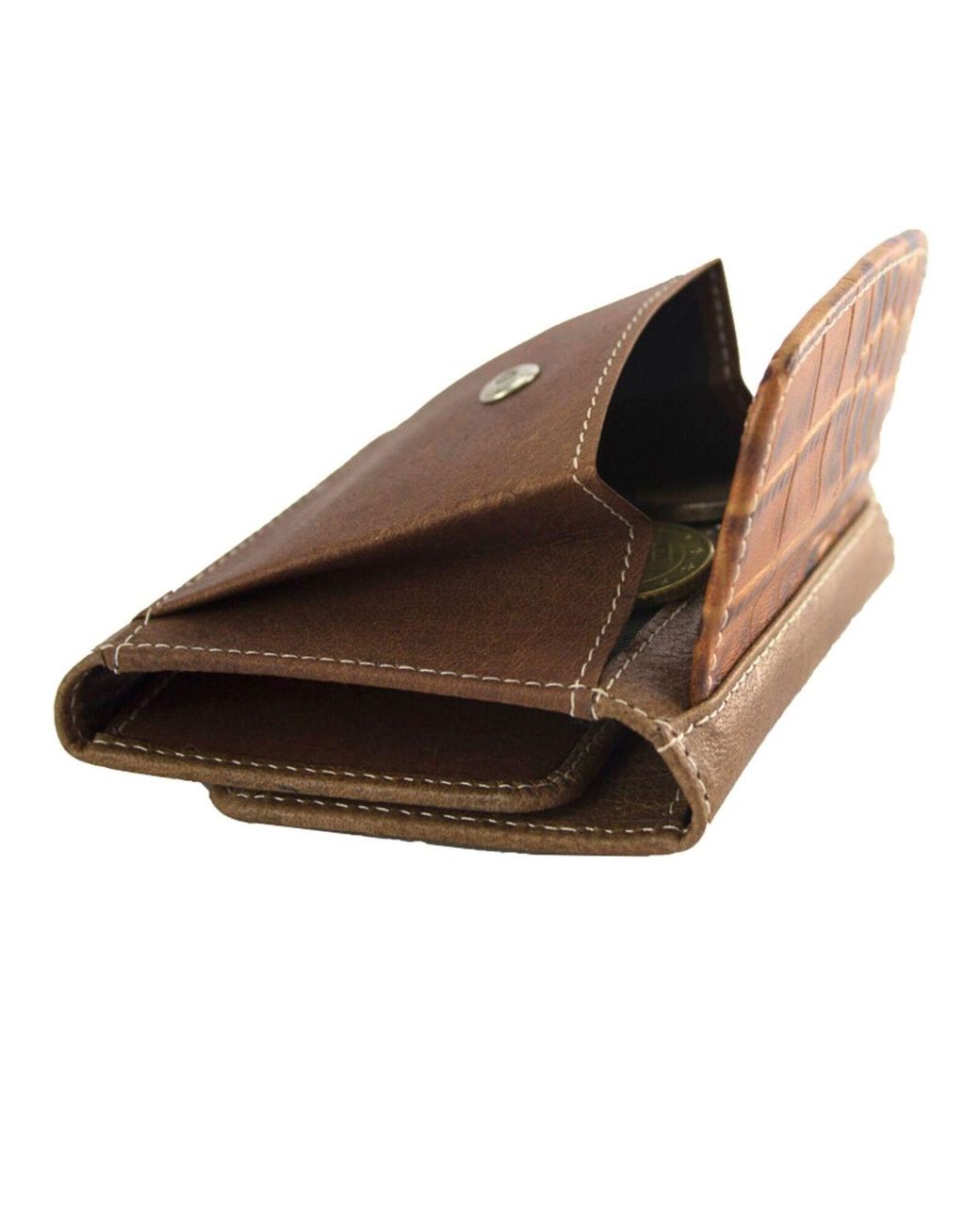 Sunsa Brown Portemonnaie