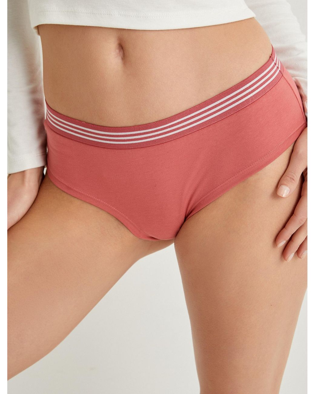 Koton Pink Unterhose Hipster Jacquard-Gummizug