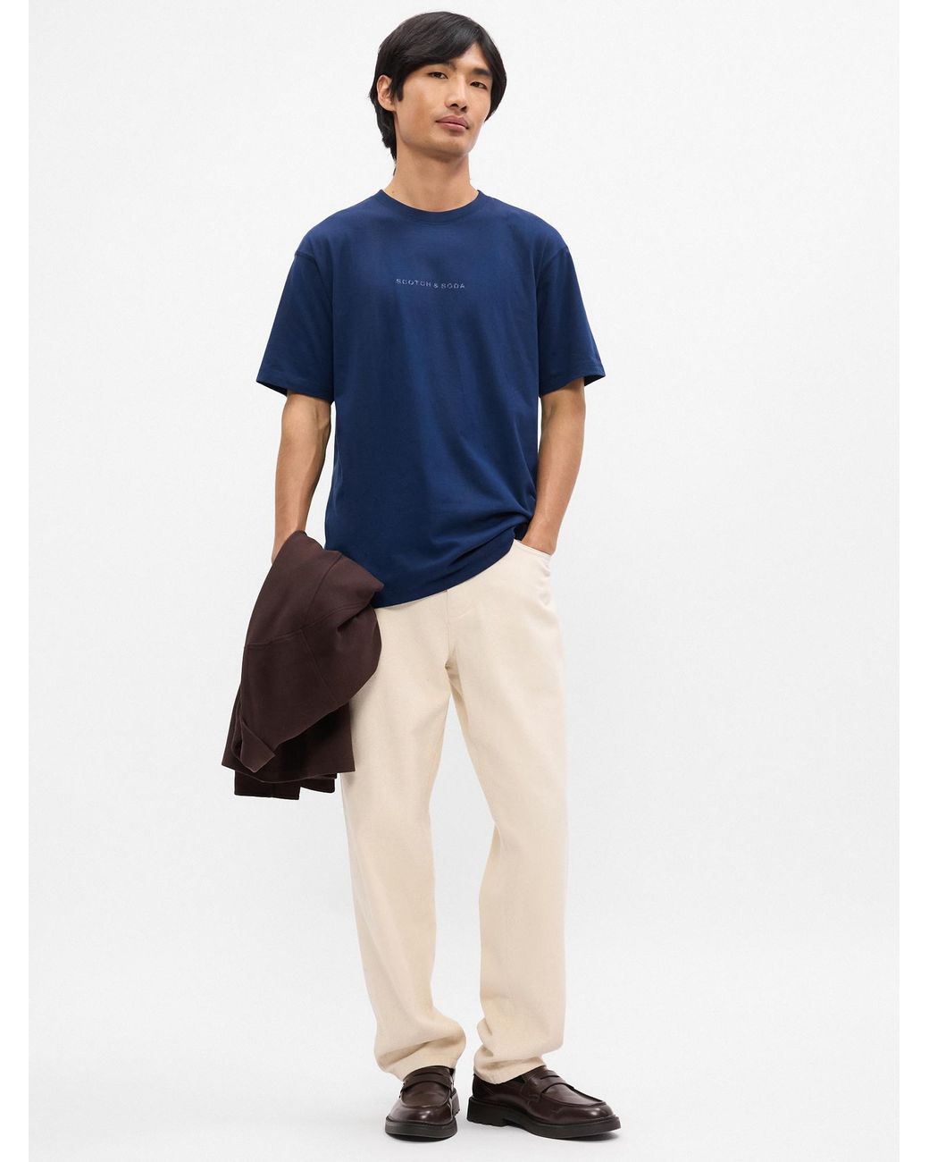 Scotch & Soda T-Shirt Seasonal Core in Blue für Herren
