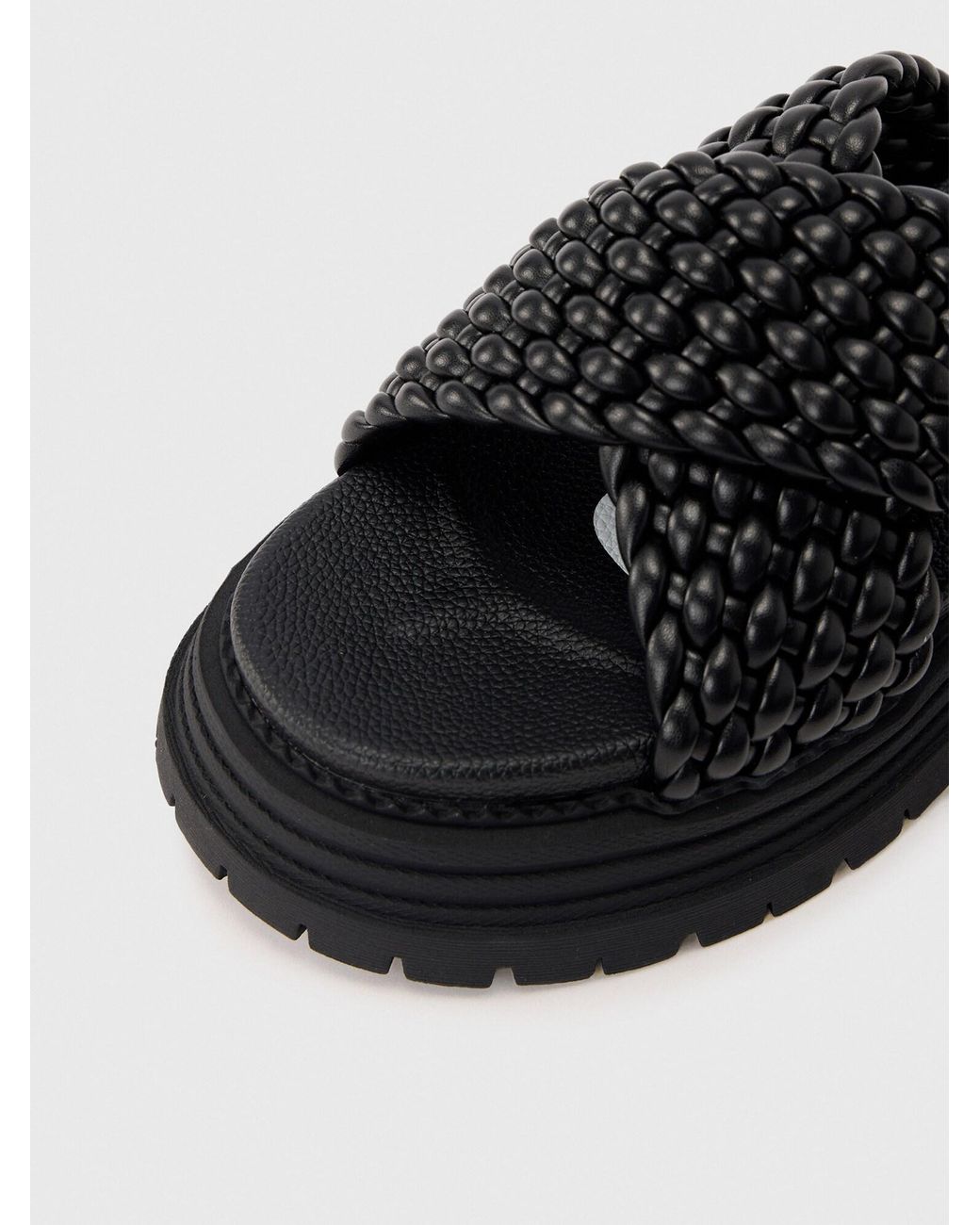 Buffalo Black Pantolette Lennox
