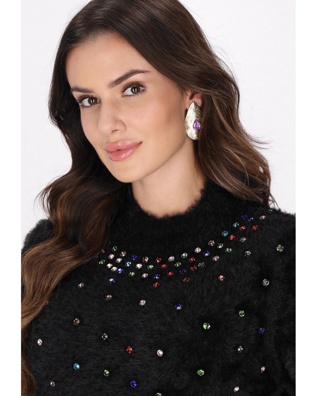 faina Black Pullover