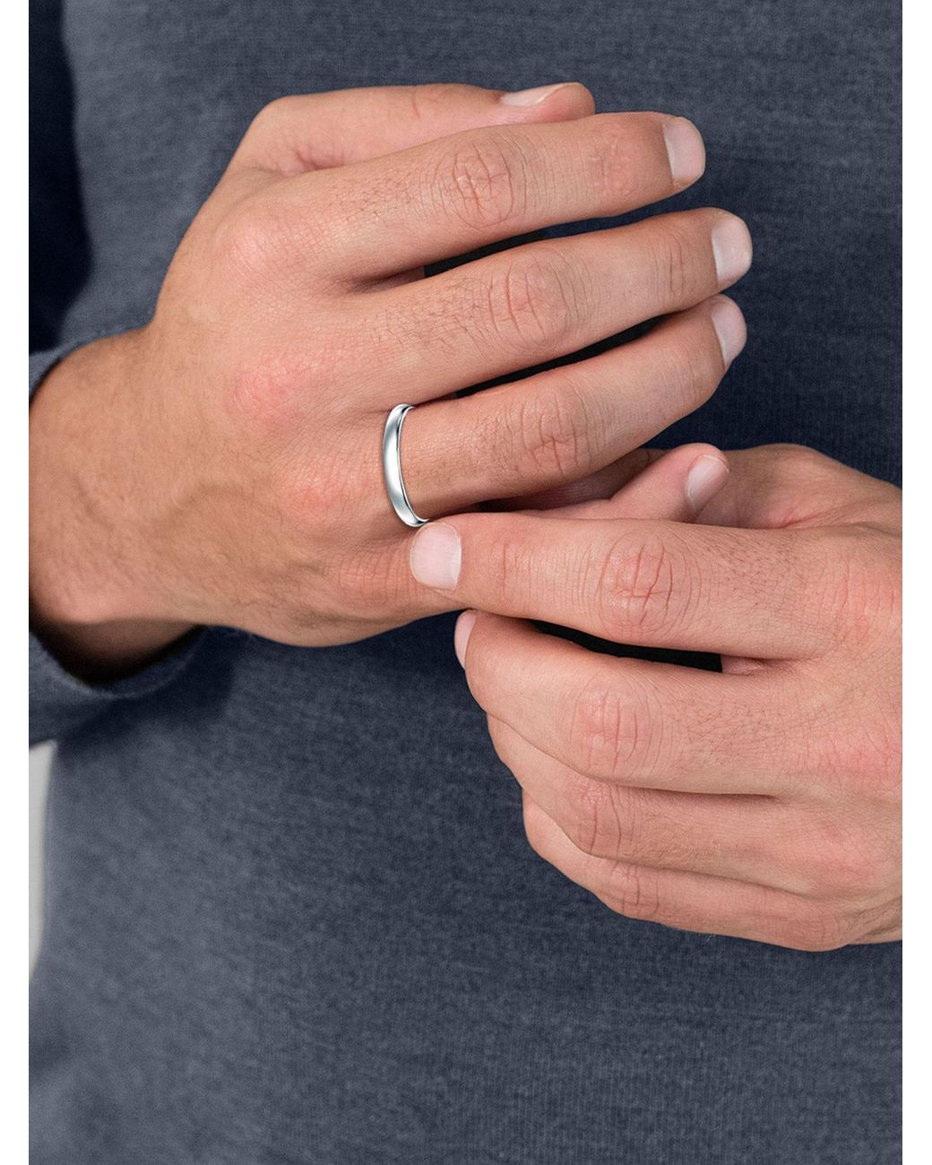 Trilani Ring in Blue für Herren