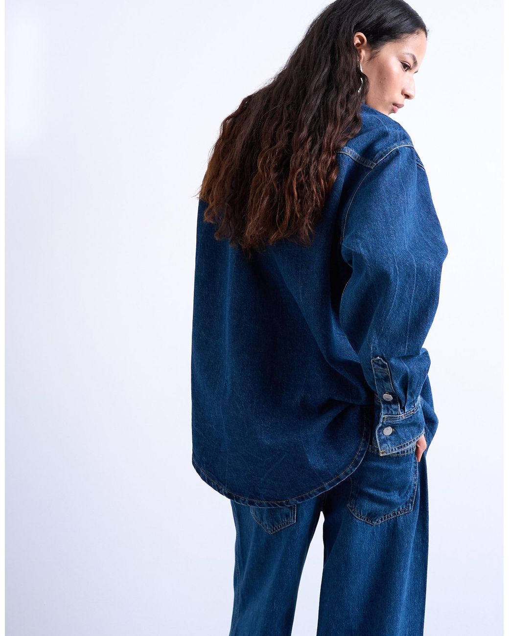 TOPSHOP Blue Jacke Madison
