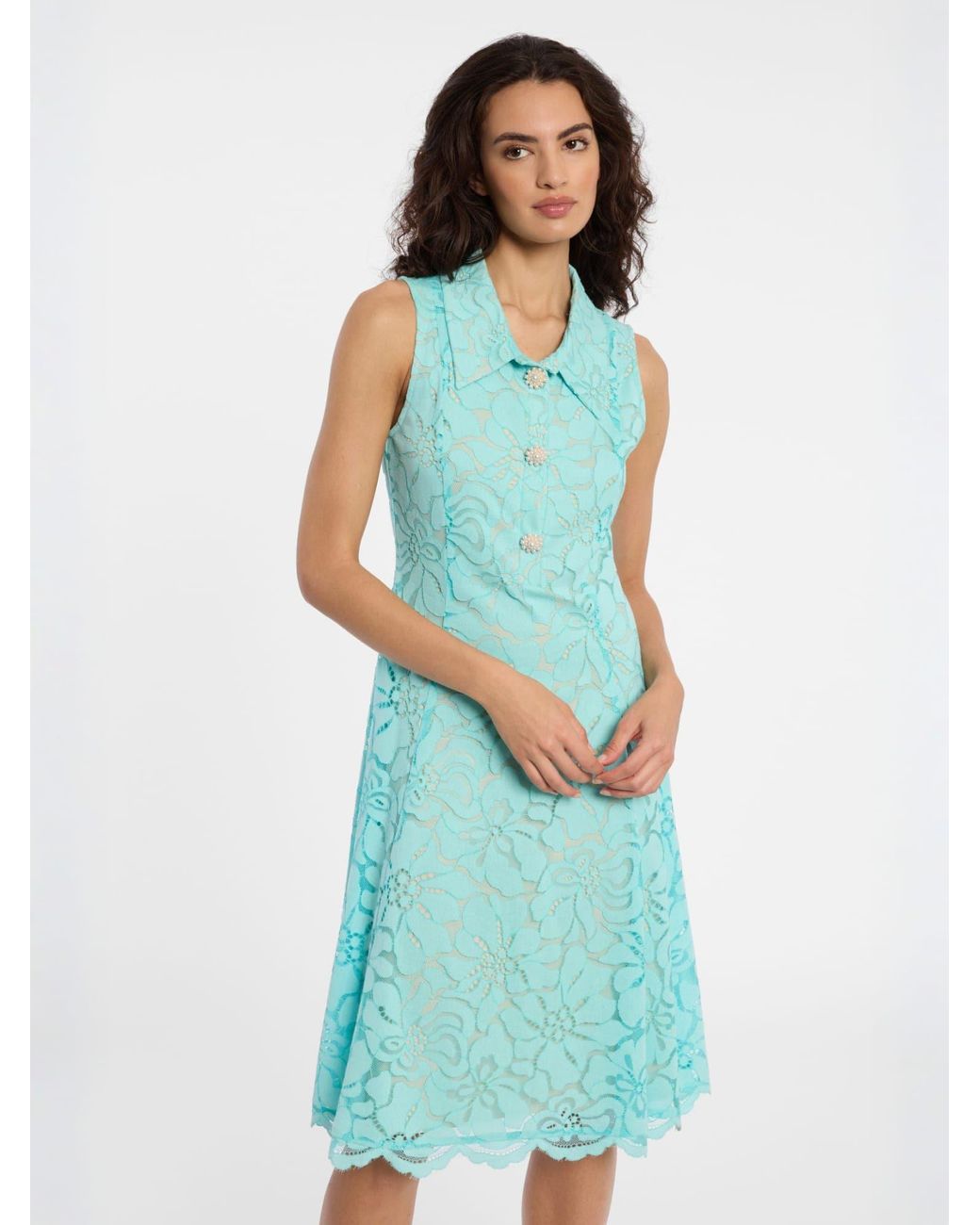 Ana Alcazar Blue Blusenkleid Dalun