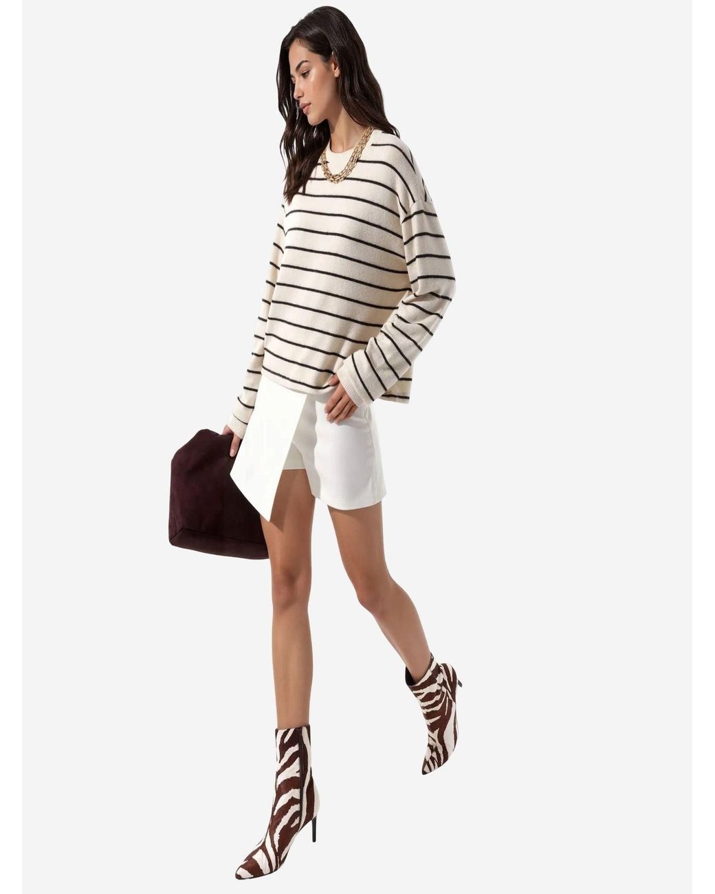Busem White Pullover