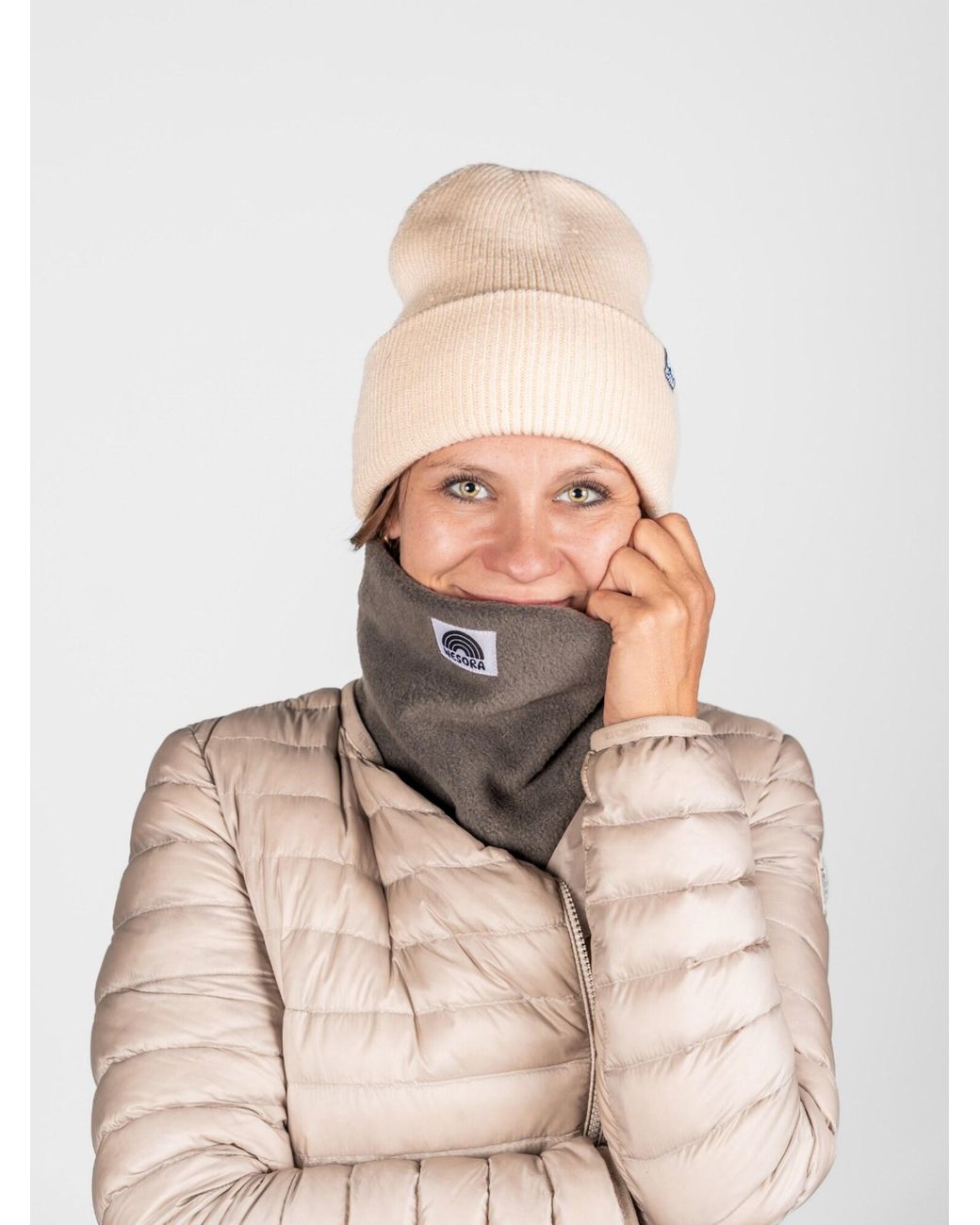 WESORA GmbH Gray Schlauchschal Fleece Neckwarmer