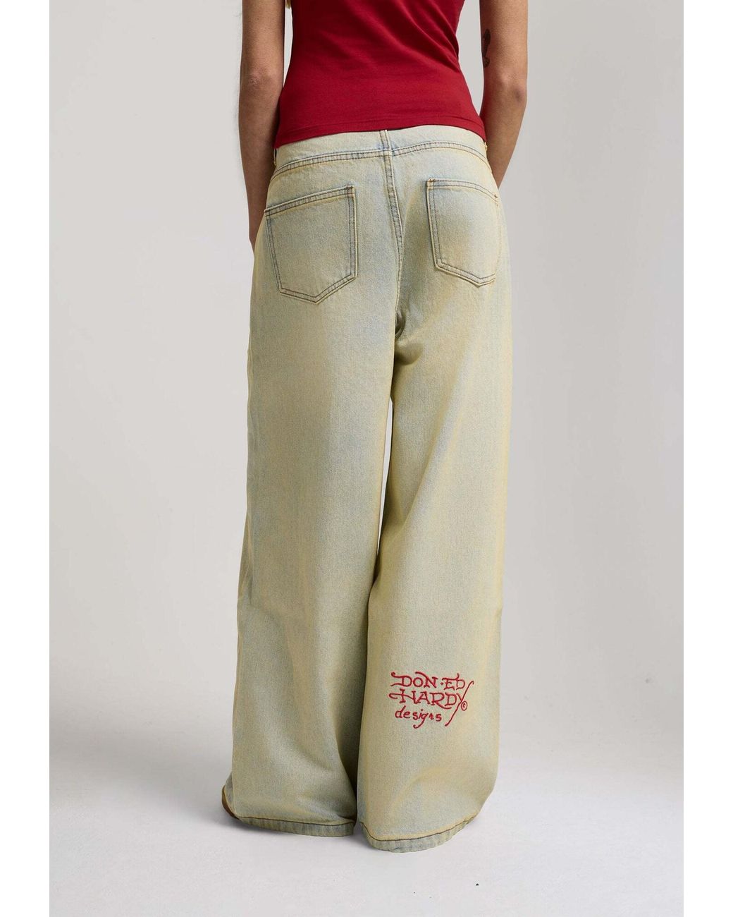 Ed Hardy White Jeans