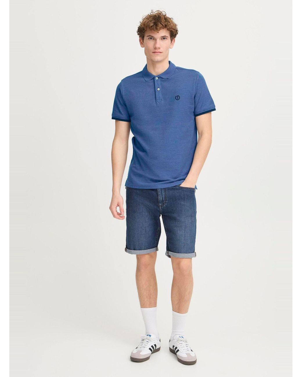 Solid Shirt Benjamin in Blue für Herren