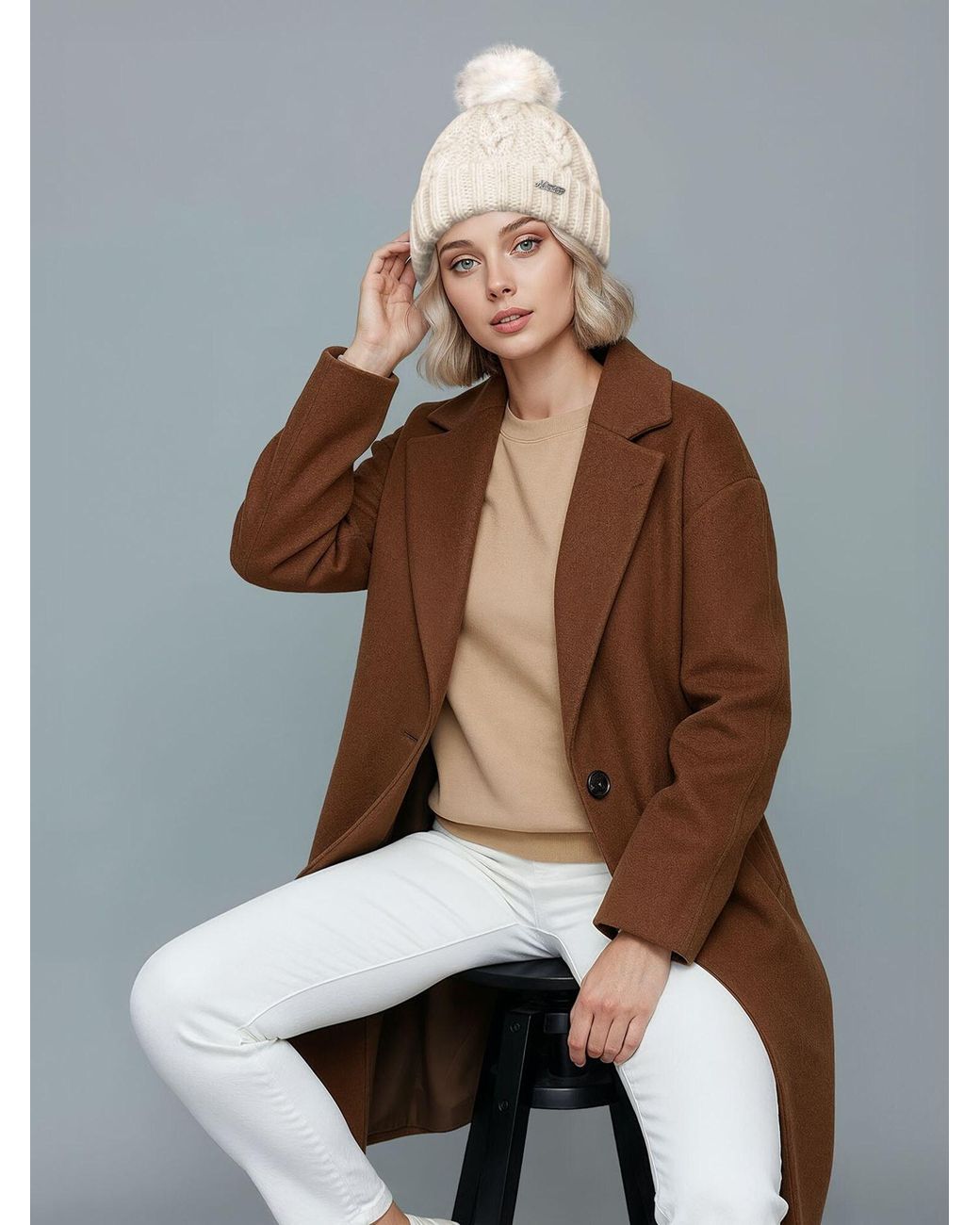 Neverless Natural Mütze Jule