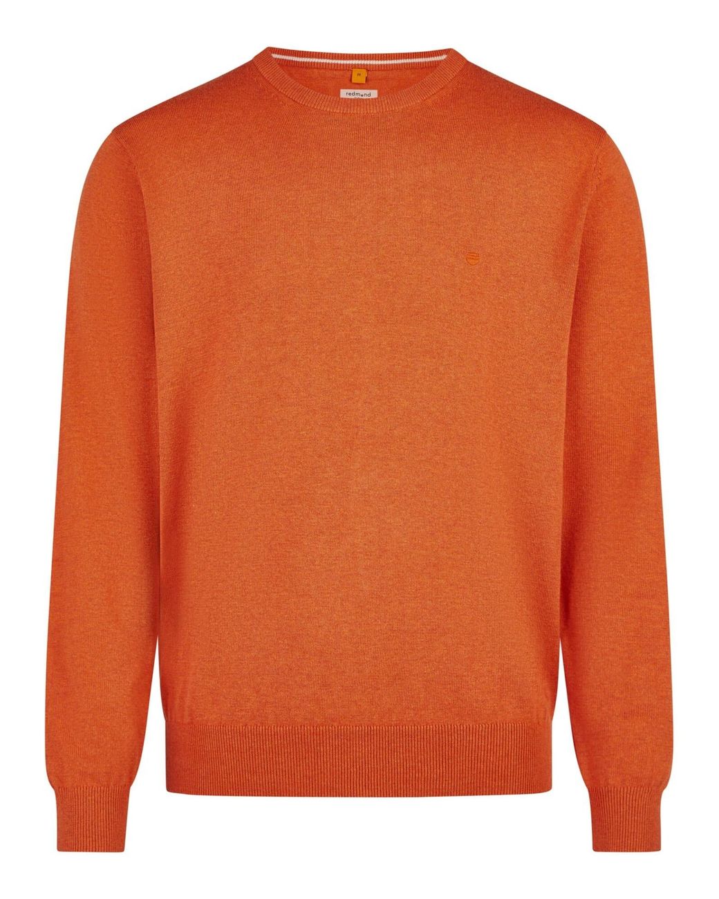 Redmond Pullover Basic in Orange für Herren