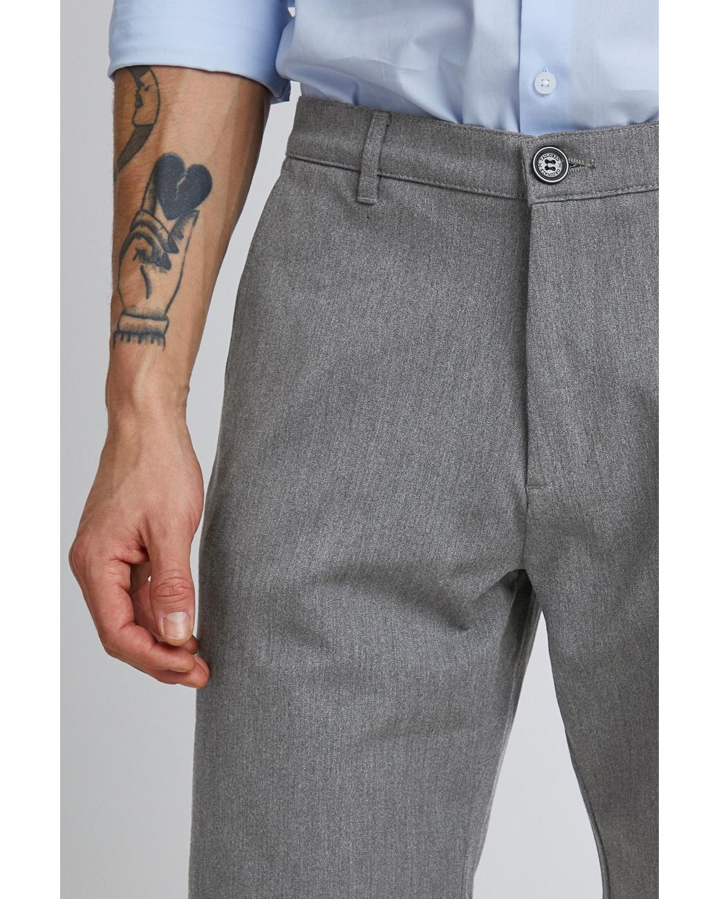 Solid Chinohose in Gray für Herren