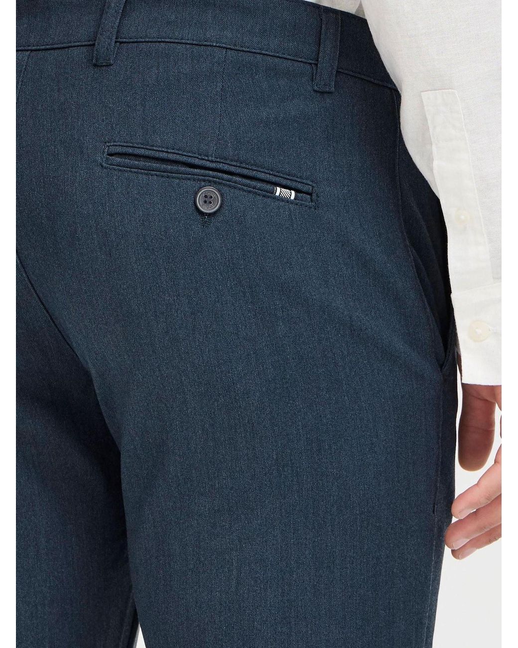 Solid Chinohose Frederic in Blue für Herren