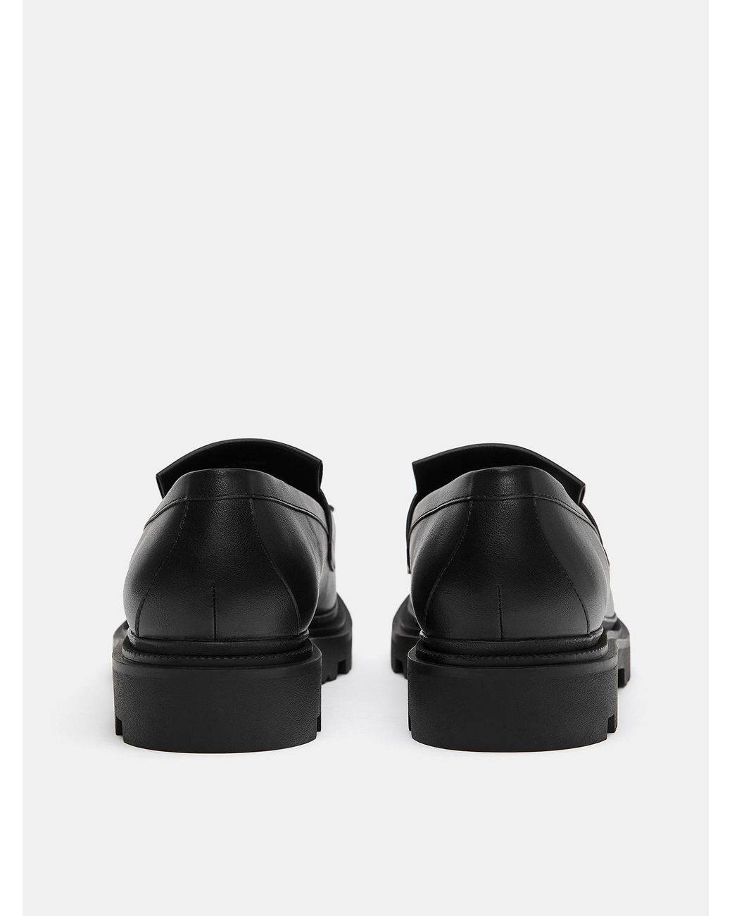 Pull&Bear Slipper in Black für Herren