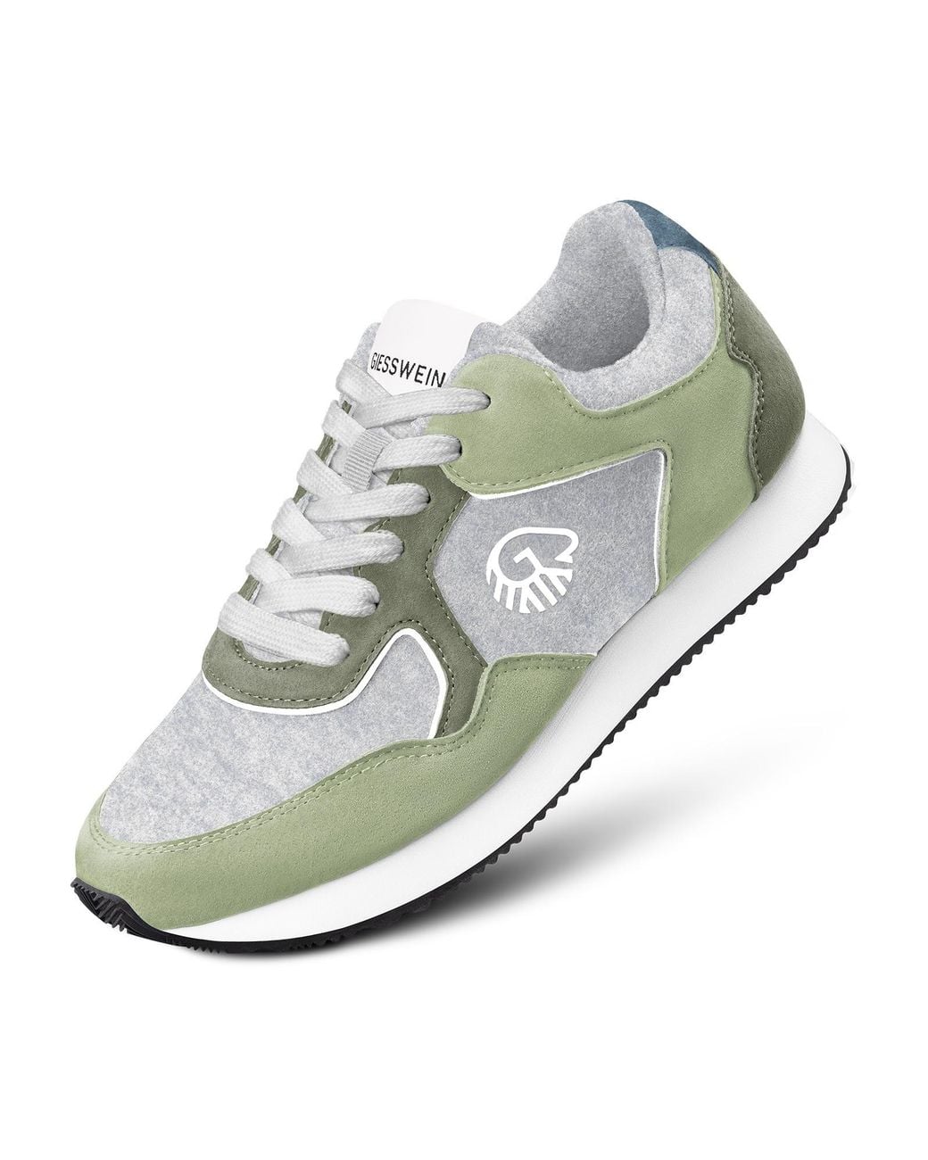 Giesswein Sneaker Retro Runner in Green für Herren