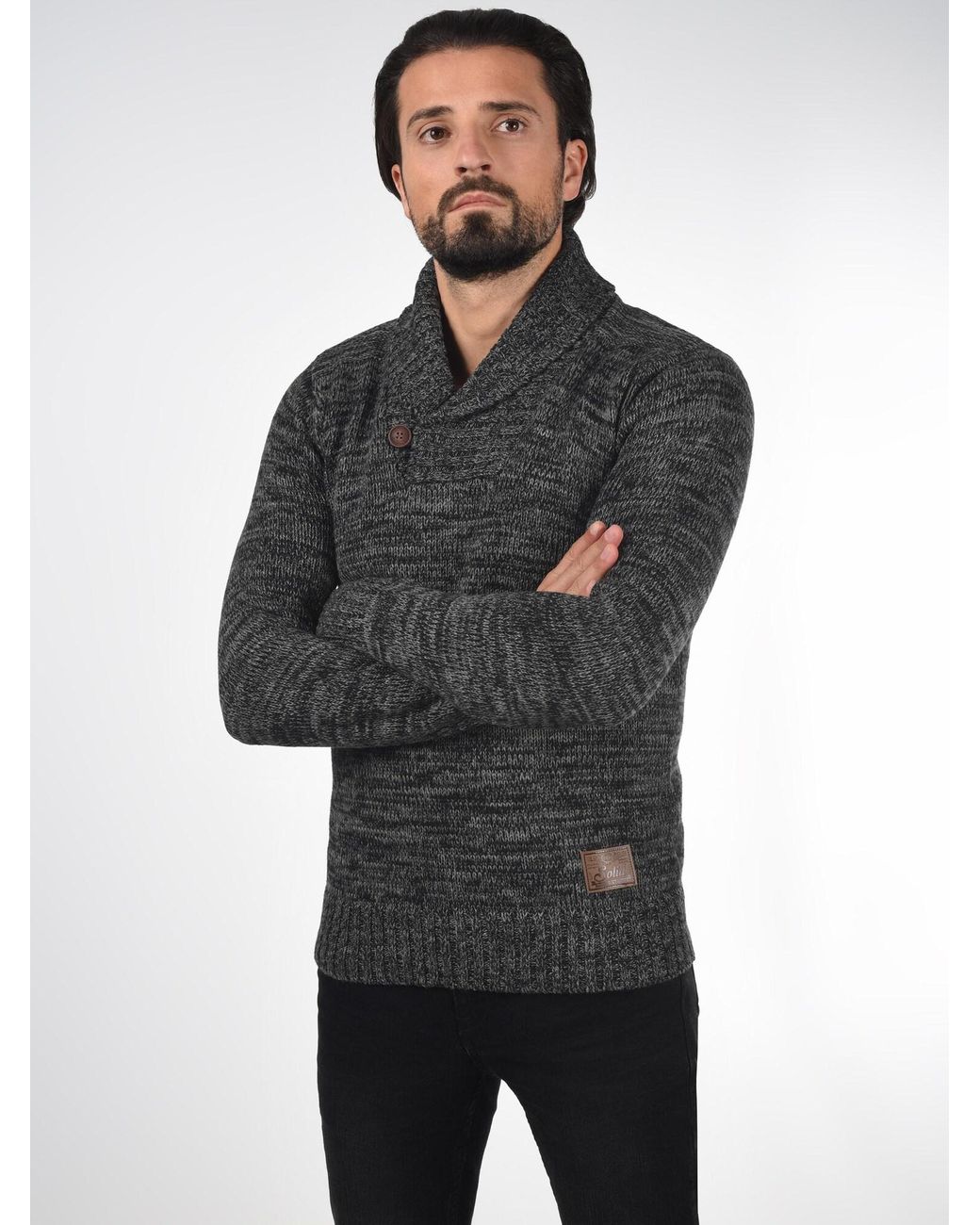 Solid Pullover Phil in Gray für Herren
