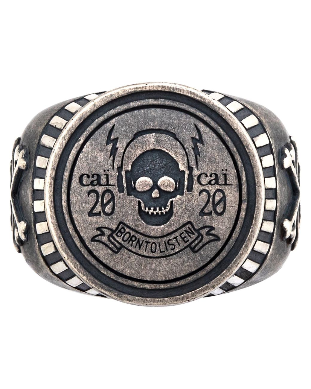 Caï Ca Ring in Metallic für Herren
