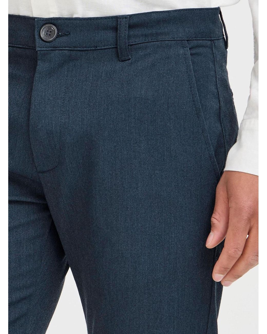 Solid Chinohose Frederic in Blue für Herren