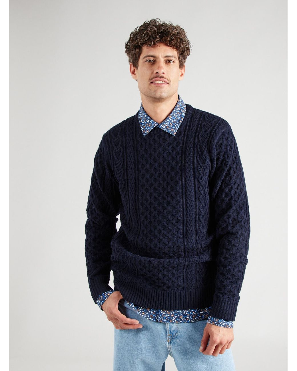 INDICODE Pullover Belinski in Blue für Herren
