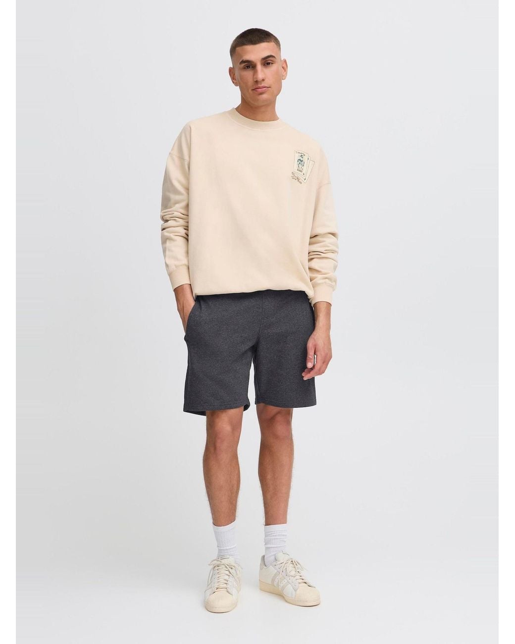 Solid Sweatshorts Sdaugun in Gray für Herren