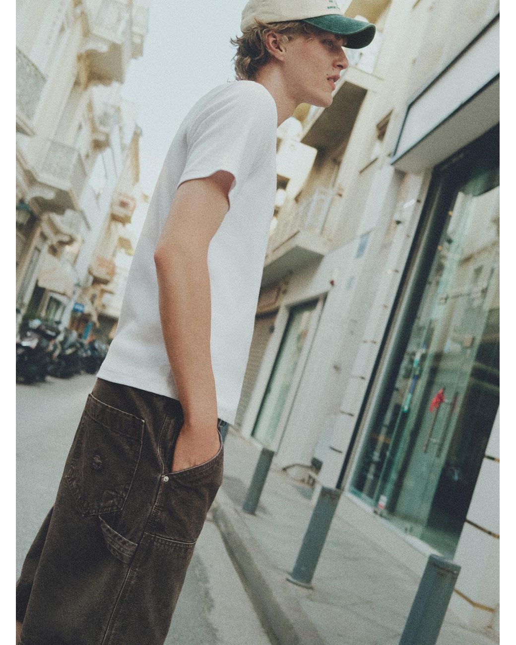 Pull&Bear Poloshirt in White für Herren