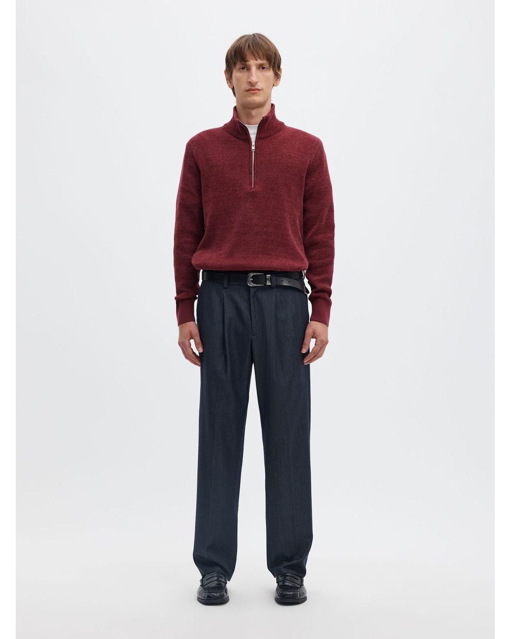 SELECTED Pullover Slhrodney in Red für Herren