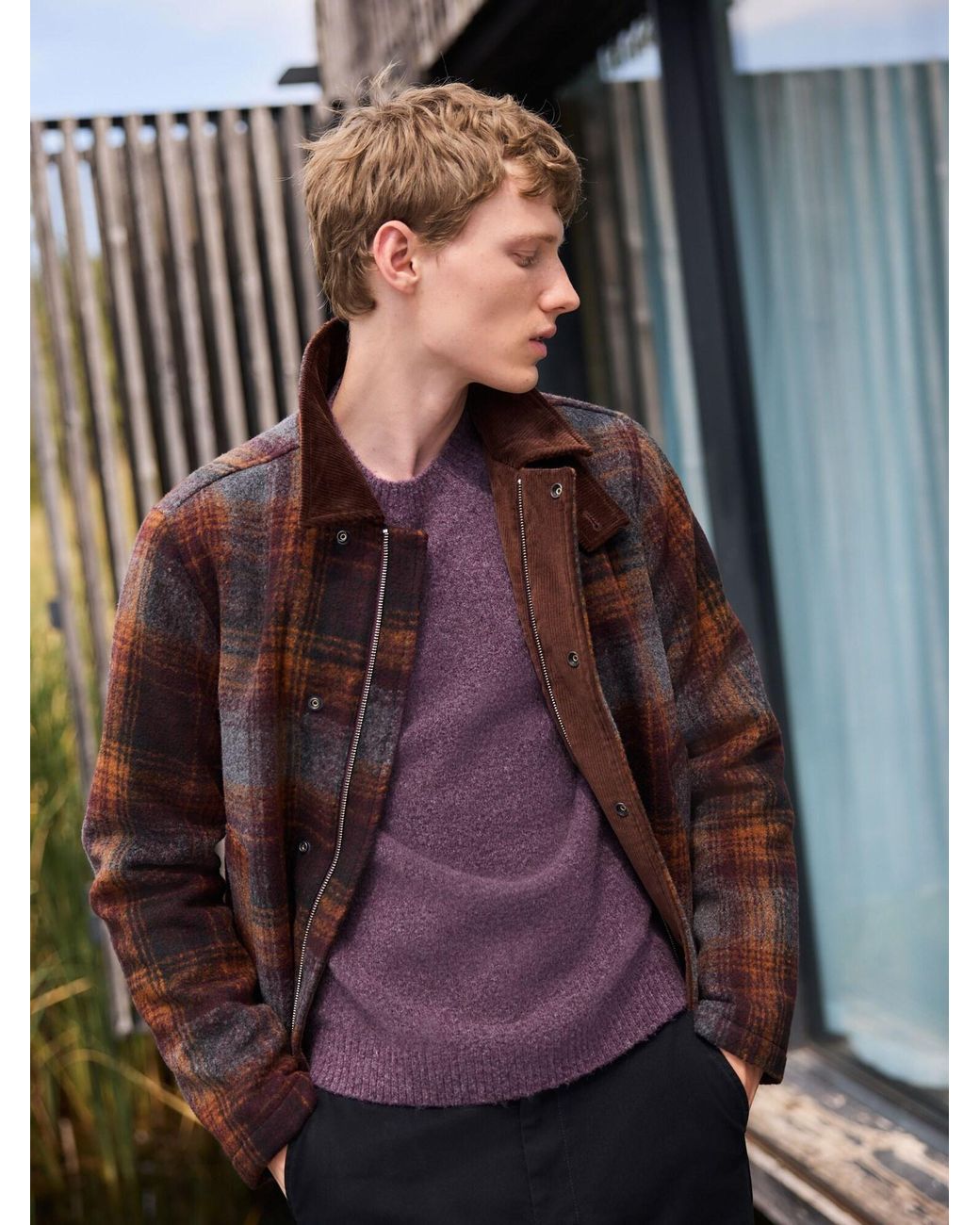 Next Pullover in Purple für Herren