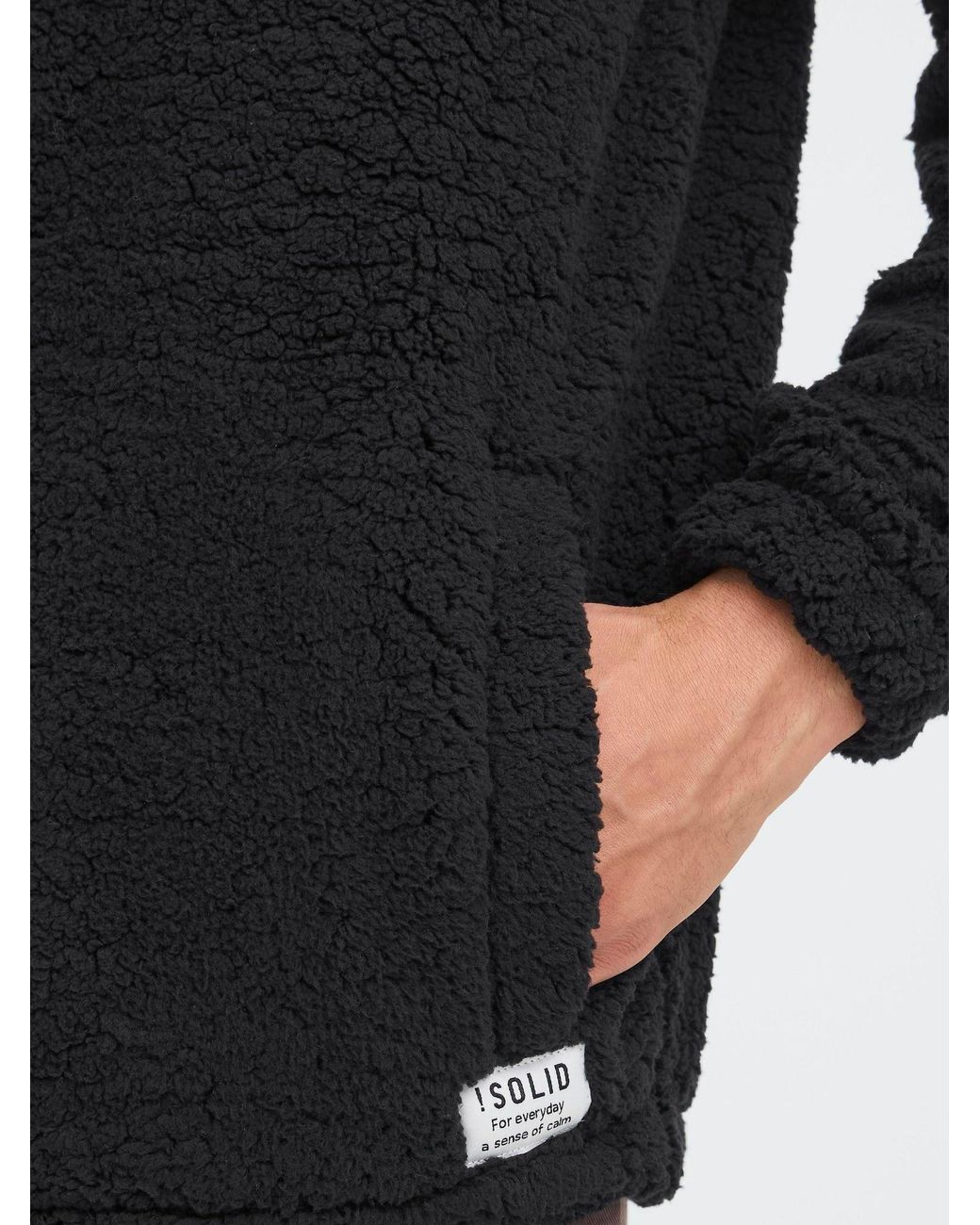 Solid Sweatjacke Sdpetar in Black für Herren